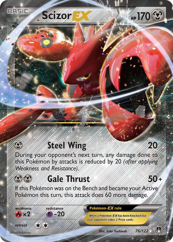 Scizor EX - 76/122 - Ultra Rare