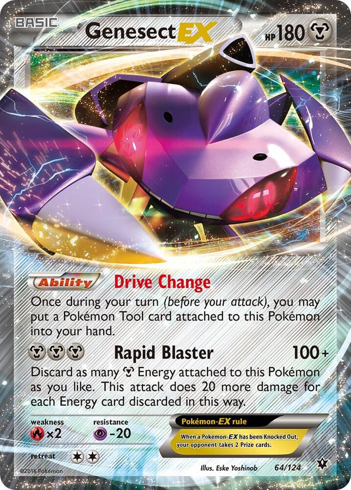 Genesect EX - 64/124 - Ultra Rare