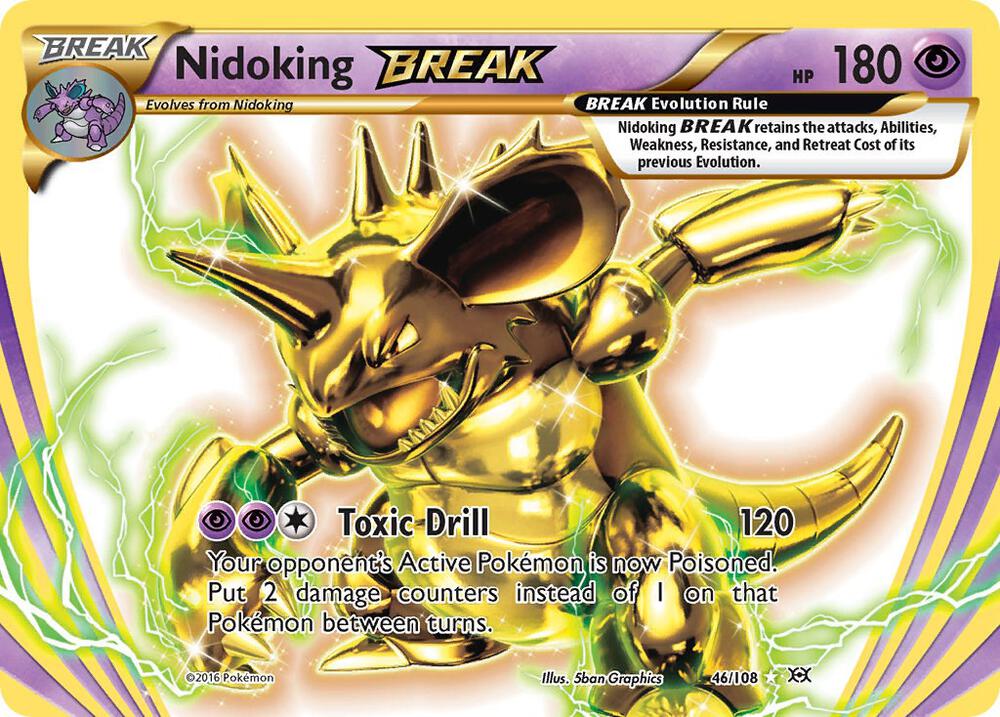 Nidoking BREAK - 46/108 - Rare BREAK