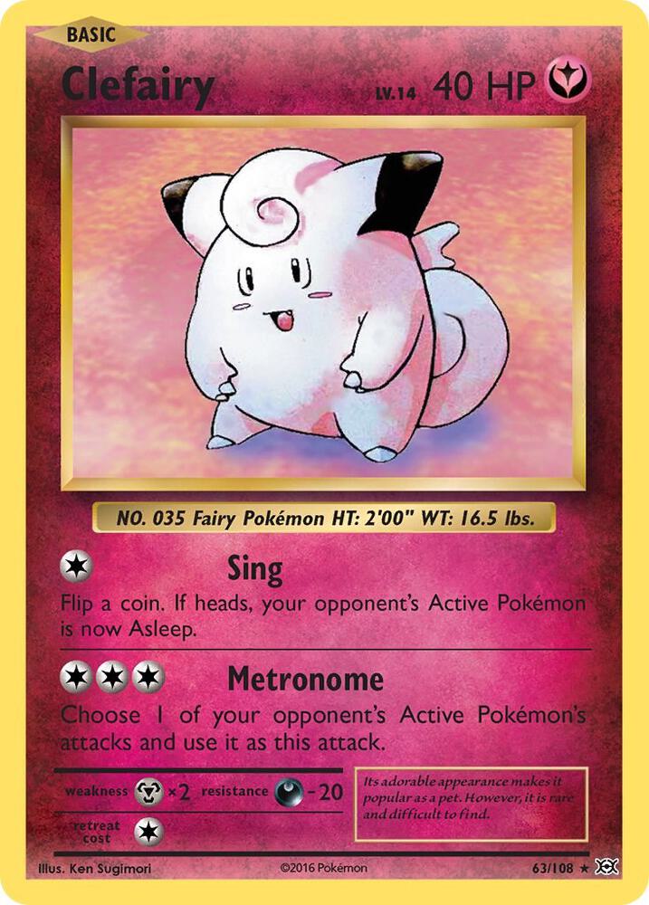 Clefairy - 63/108 - Holo Rare