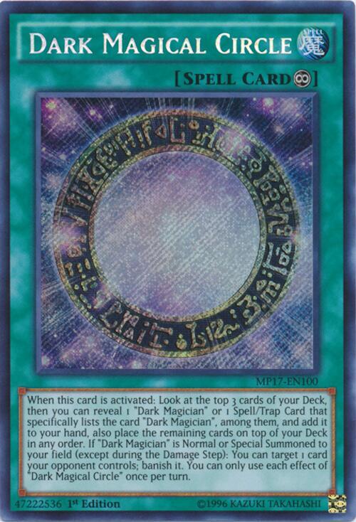Dark Magical Circle - MP17-EN100 - Secret Rare