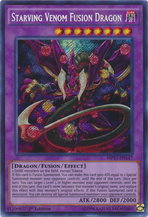 Starving Venom Fusion Dragon - MP17-EN147 - Secret Rare