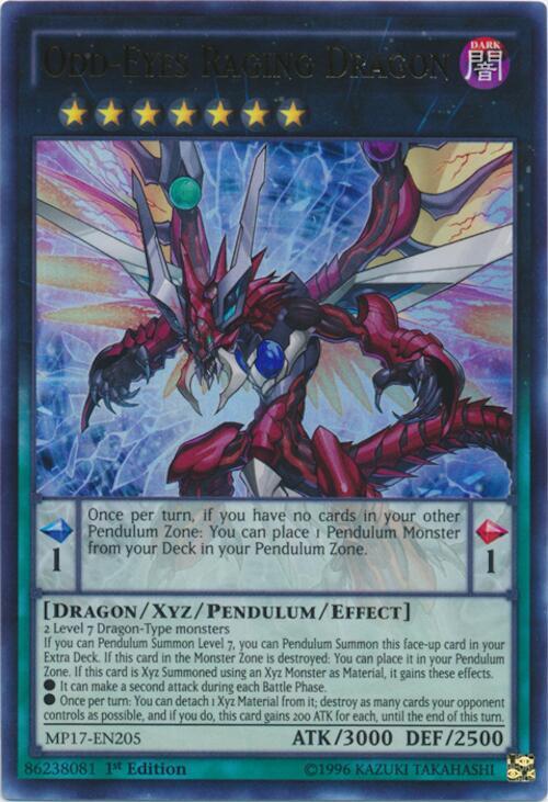 Odd-Eyes Raging Dragon - MP17-EN205 - Ultra Rare