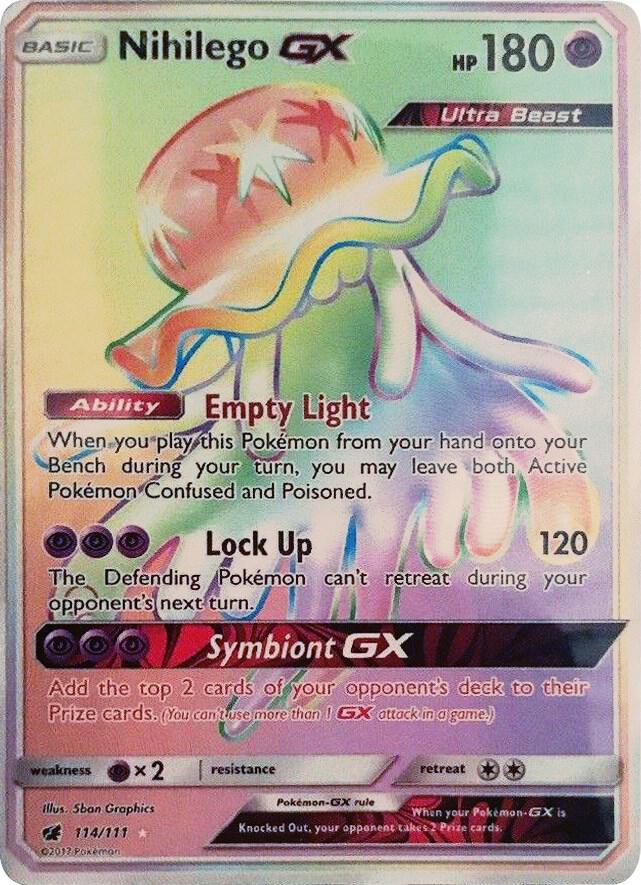 Nihilego GX (Secret) - 114/111 - Secret Rare