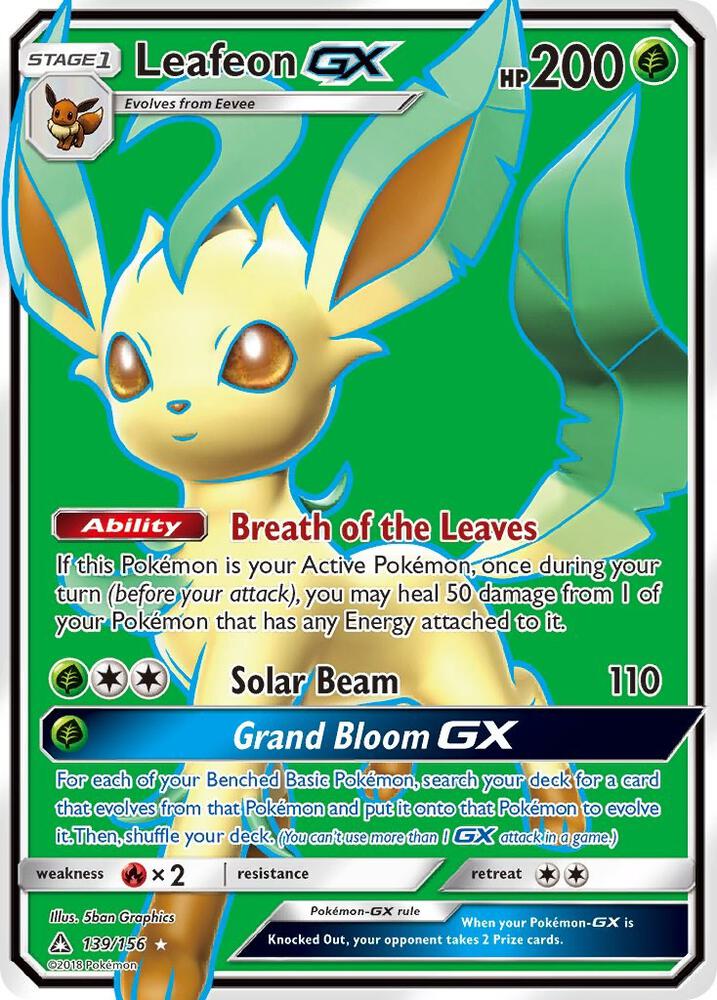 Leafeon GX (Full Art) - 139/156 - Ultra Rare