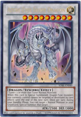 Azure-Eyes Silver Dragon (Oversized) (Silver Dragon) - SDBE-EN040 - Promo
