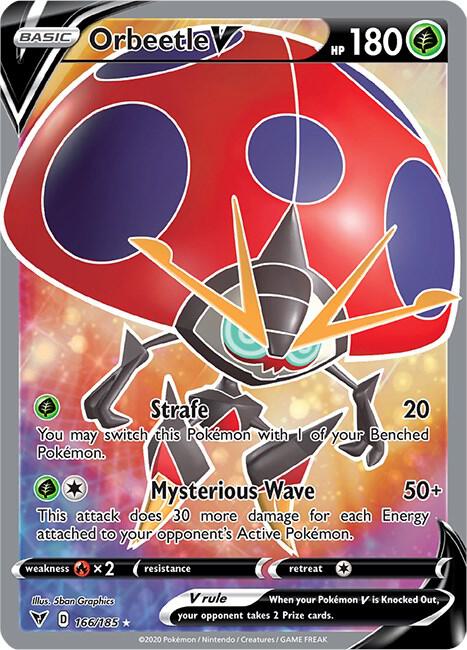 Orbeetle V (Full Art) - 166/185 - Ultra Rare