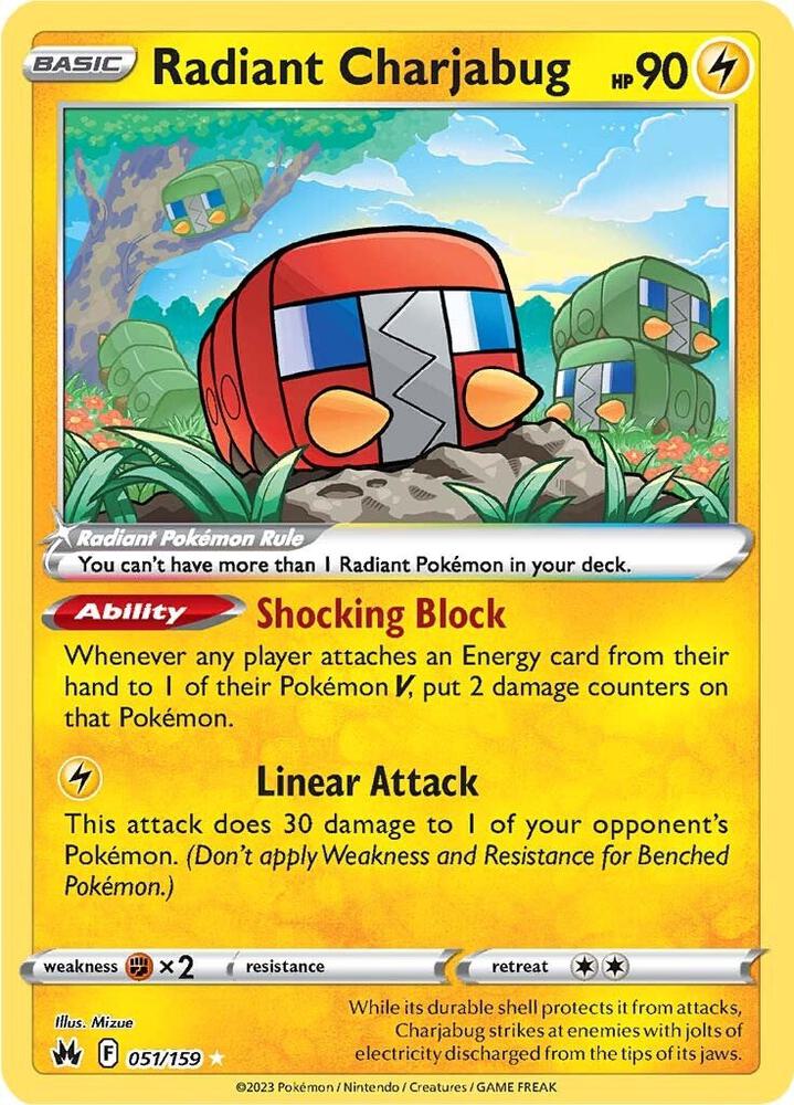 Radiant Charjabug - 051/159 - Radiant Rare