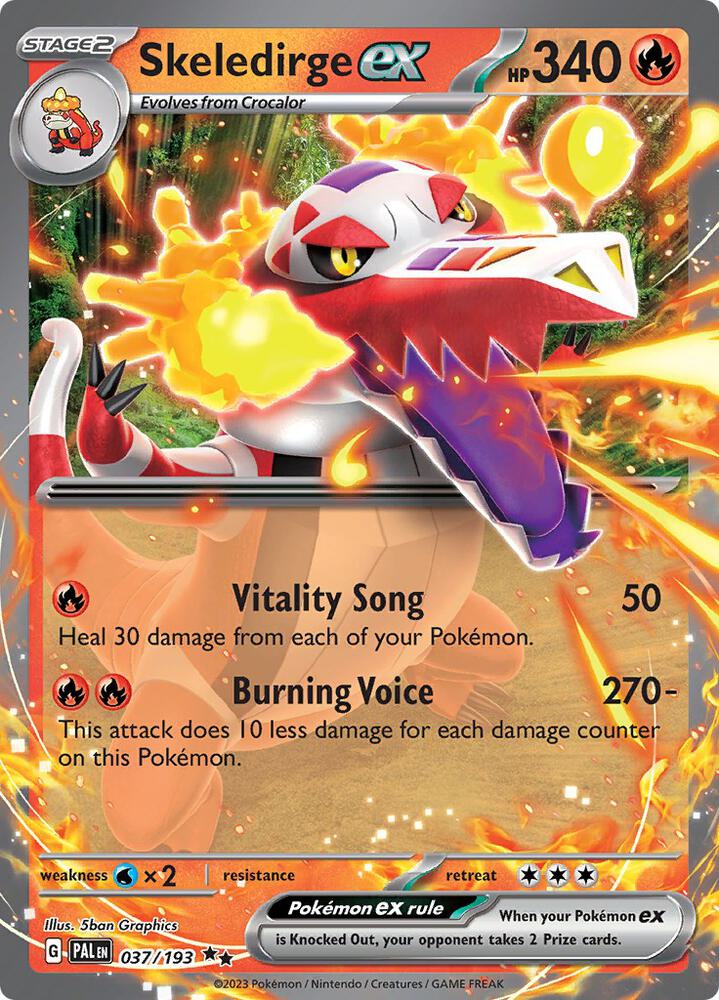 Skeledirge ex - 037/193 - Double Rare