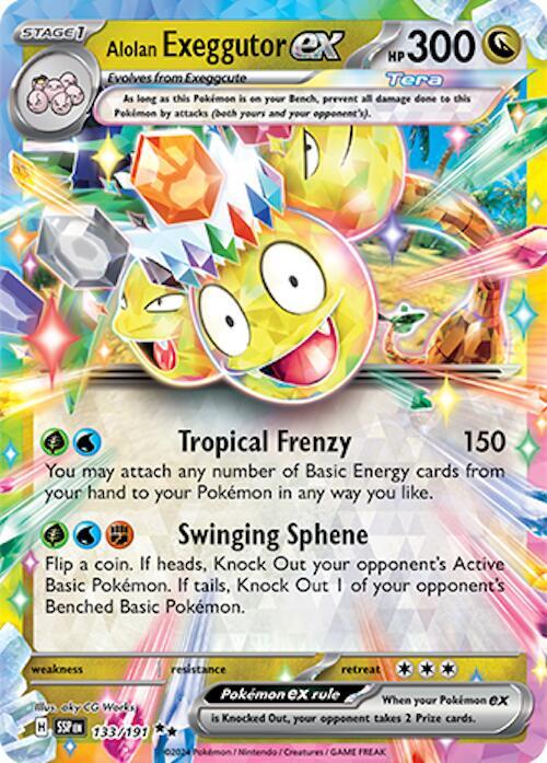 Alolan Exeggutor ex - 133/191 - Double Rare