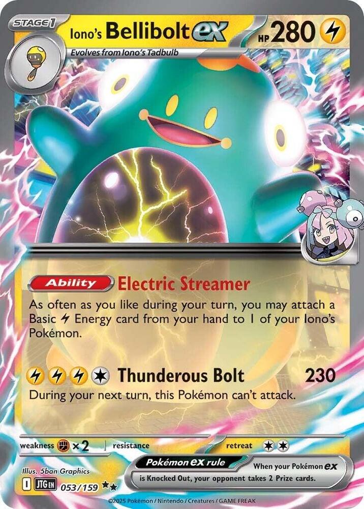 Iono's Bellibolt ex - 053/159 - Double Rare
