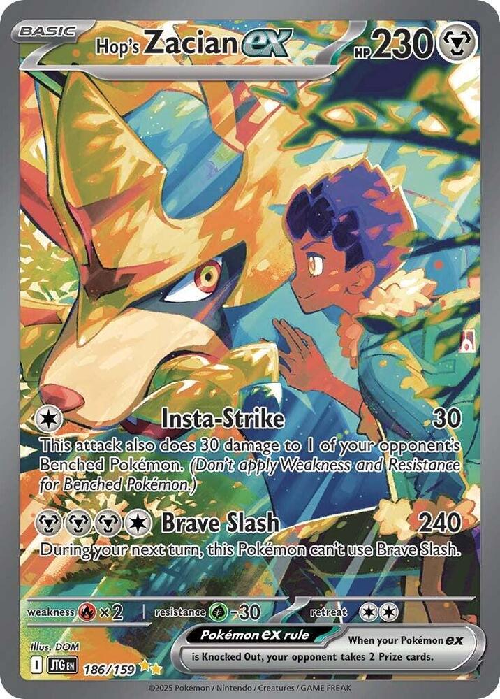 Hop's Zacian ex - 186/159 - Special Illustration Rare