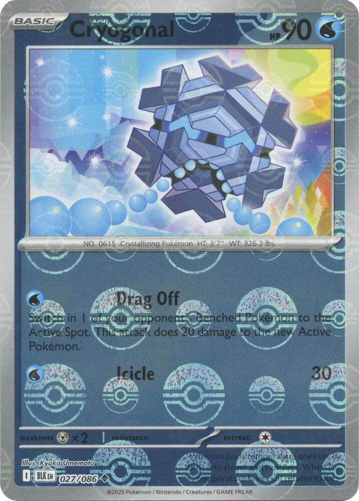 Cryogonal (Poke Ball Pattern) - 027/086 - Uncommon