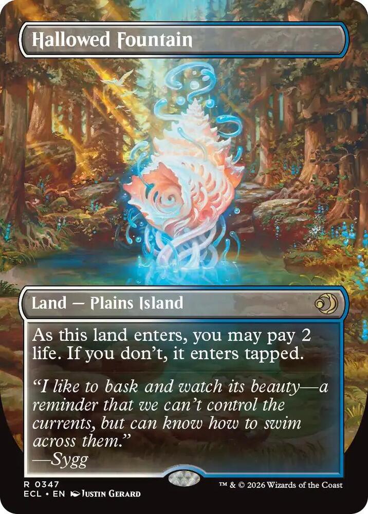 Hallowed Fountain (Borderless) - 347 - Rare