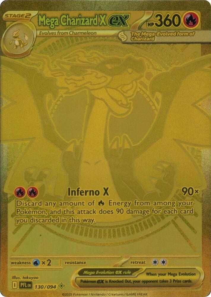 Mega Charizard X ex - 130/094 - Mega Hyper Rare