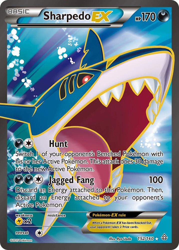 Sharpedo EX (152 Full Art) - 152/160 - Ultra Rare