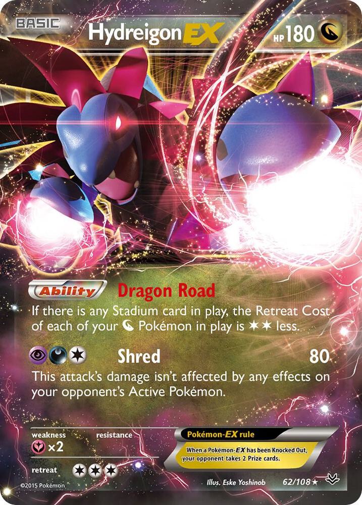 Hydreigon EX - 62/108 - Ultra Rare