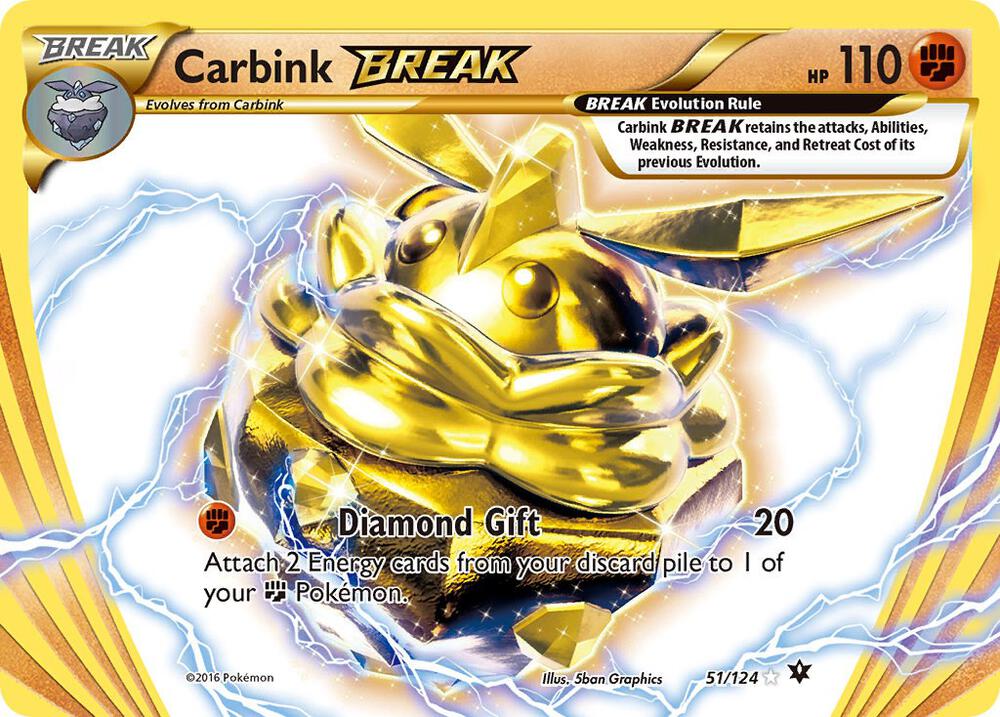 Carbink BREAK - 51/124 - Rare BREAK