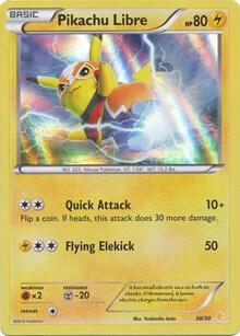 Pikachu Libre (30 - Holo) - 30/30 - Common