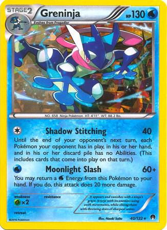 Greninja - 040/122 - Holo Rare