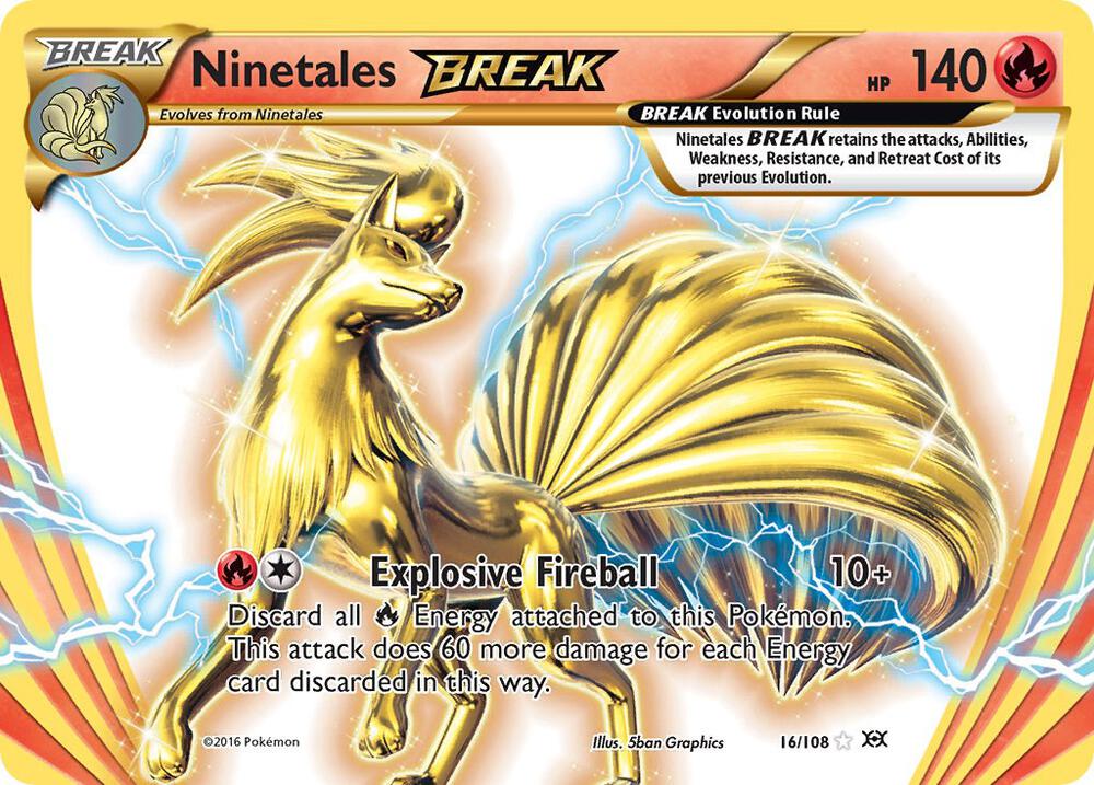 Ninetales BREAK - 16/108 - Rare BREAK