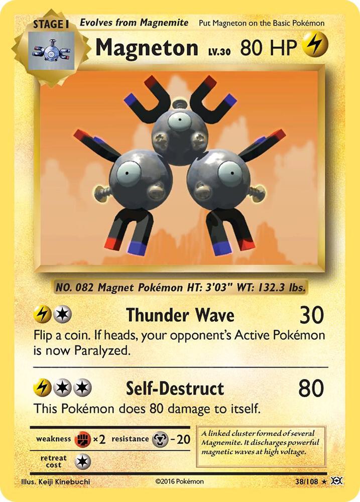 Magneton - 38/108 - Holo Rare