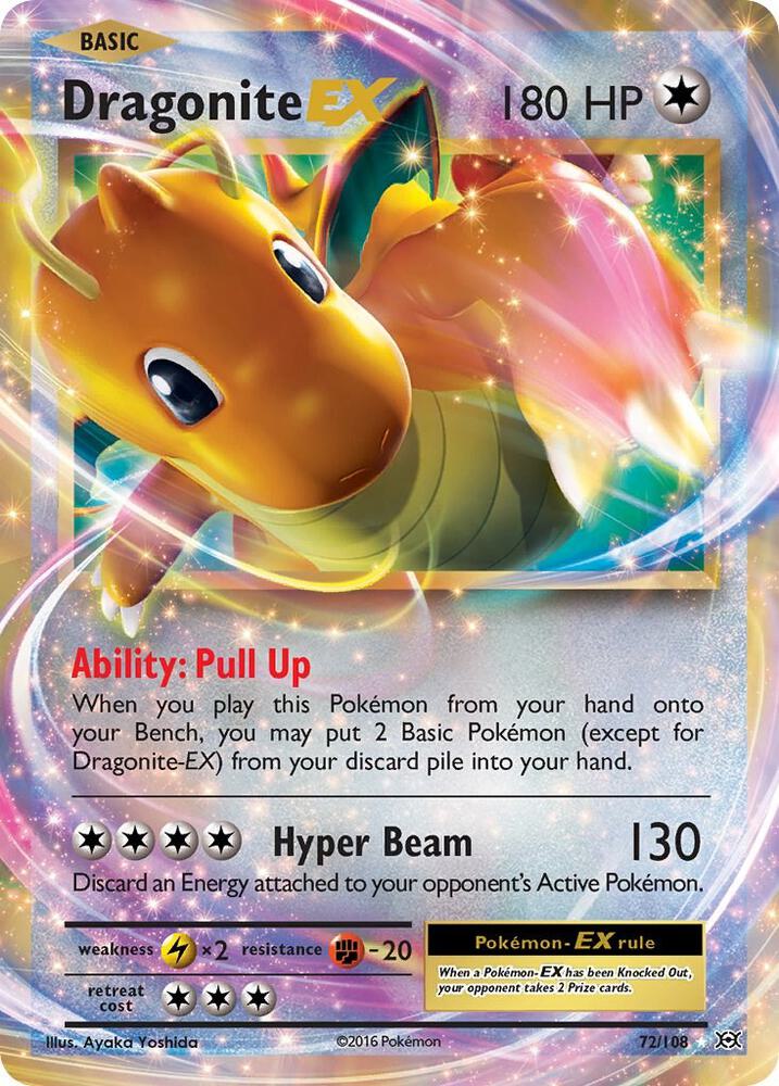 Dragonite EX - 72/108 - Ultra Rare