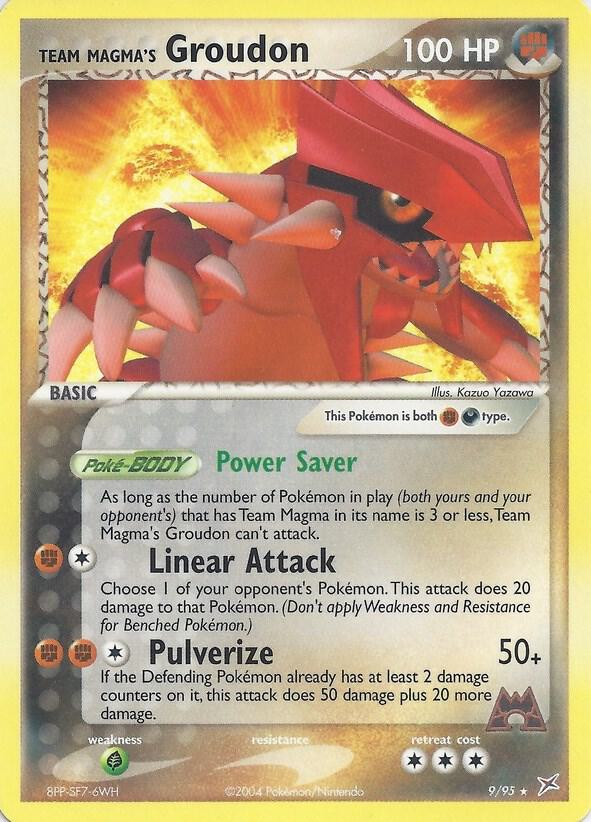 Team Magma's Groudon - 009/095 - Rare