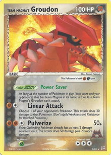 Team Magma's Groudon - 009/095 - Rare