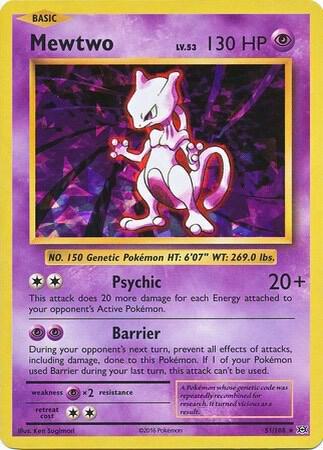 Mewtwo - 051/108 - Holo Rare