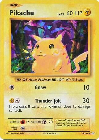 Pikachu - 035/108 - Holo Rare