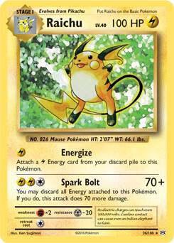 Raichu - 036/108 - Rare