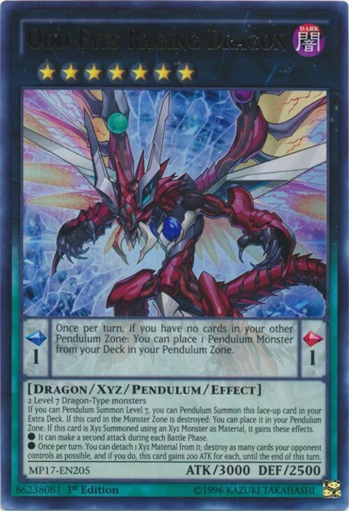 Odd-Eyes Raging Dragon (MP17-EN205) (MP17)