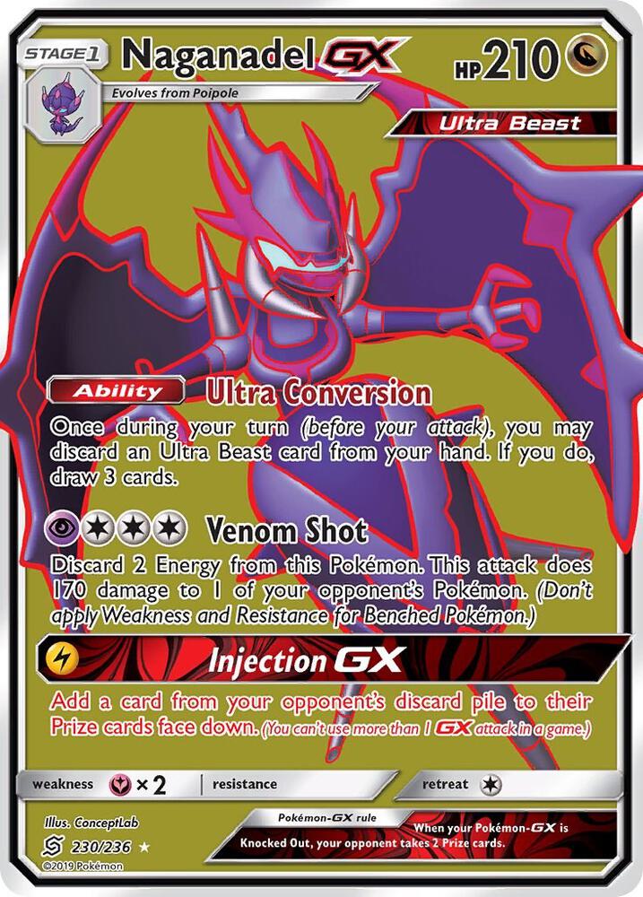 Naganadel GX (Full Art) - 230/236 - Ultra Rare