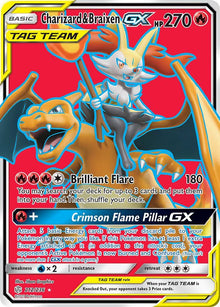Charizard & Braixen GX (Full Art) - 212/236 - Ultra Rare