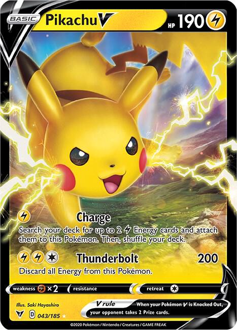 Pikachu V - 043/185 - Ultra Rare