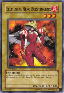 Elemental Hero Burstinatrix - DP1-EN002 - Common / Short Print
