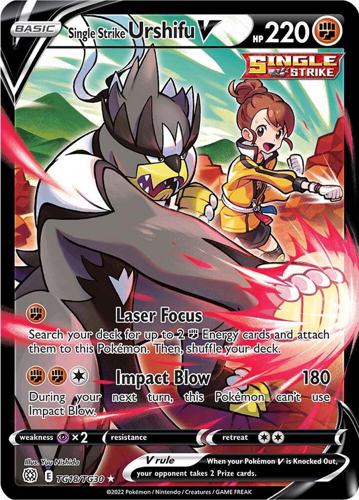Single Strike Urshifu V - TG18/TG30 - Ultra Rare