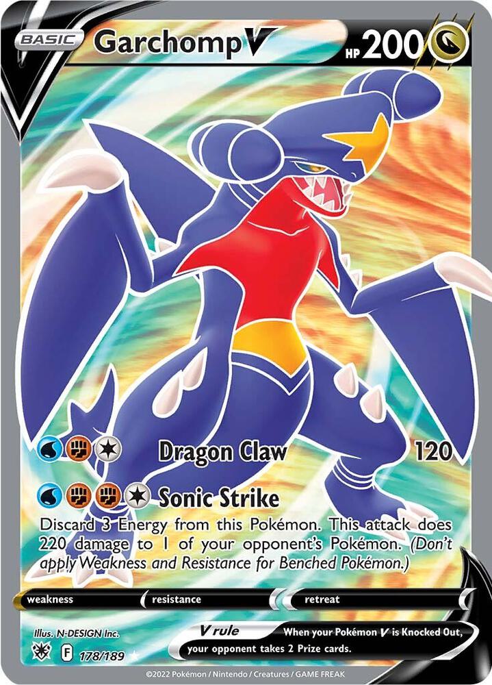 Garchomp V (Full Art) - 178/189 - Ultra Rare