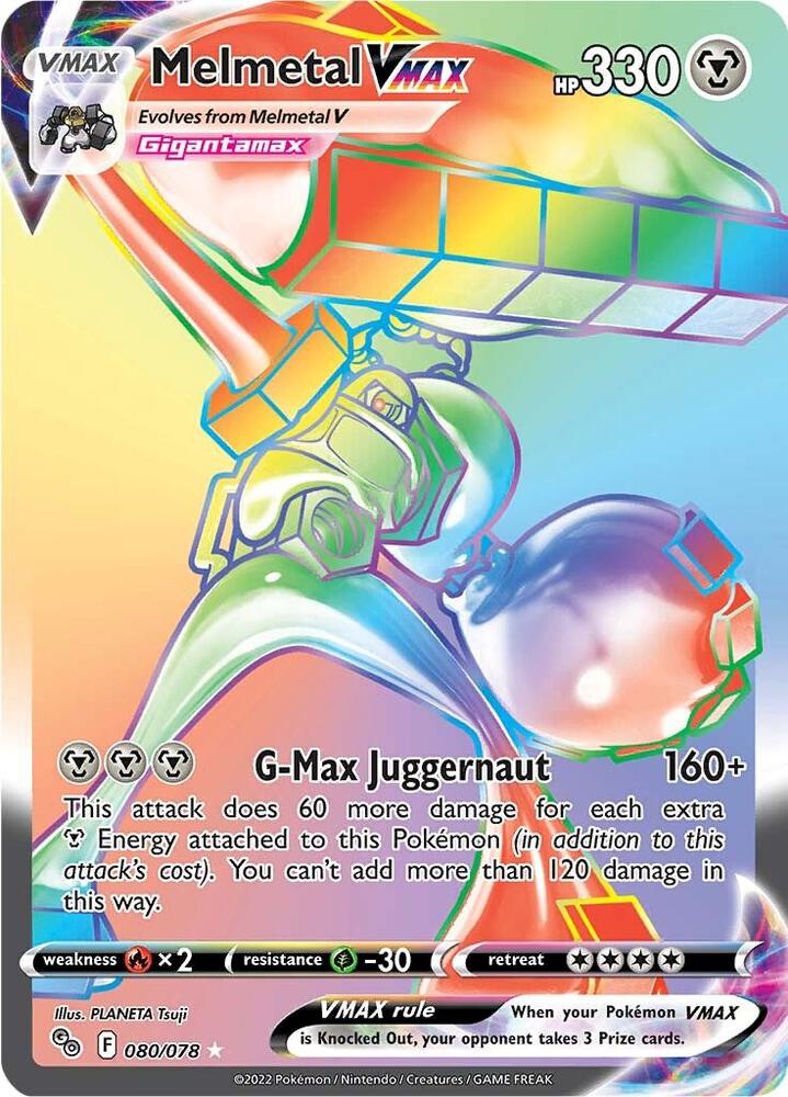 Melmetal VMAX (Secret) - 080/078 - Secret Rare