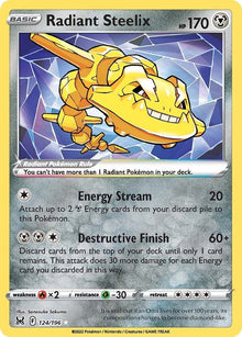 Radiant Steelix - 124/196 - Radiant Rare