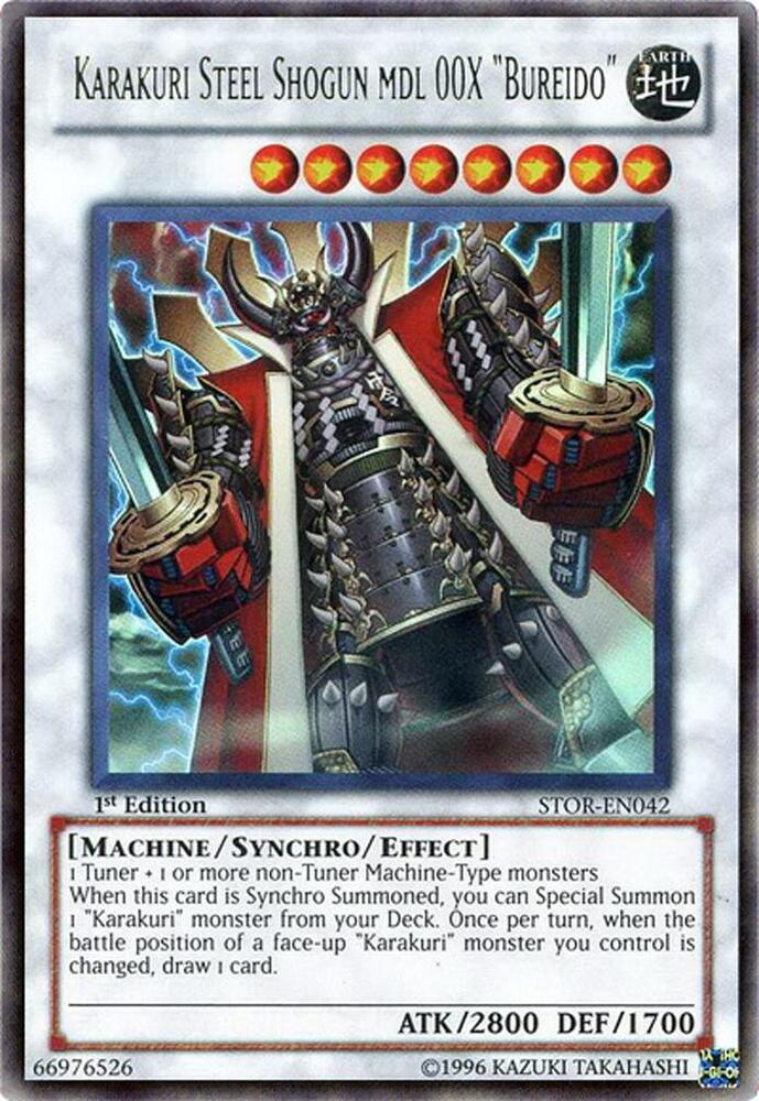 Karakuri Steel Shogun mdl 00X "Bureido" - STOR-EN042 - Ultra Rare
