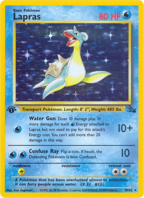 Lapras (10) - 10/62 - Holo Rare