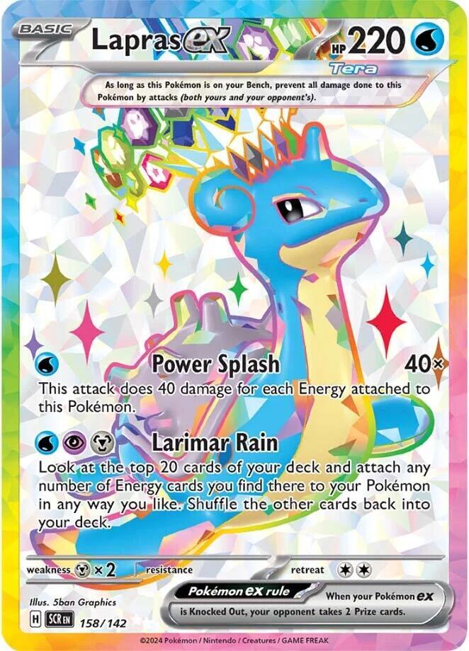 Lapras ex - 158/142 - Ultra Rare