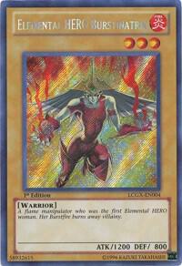 Elemental HERO Burstinatrix (Alternate Art) - LCGX-EN004 - Secret Rare