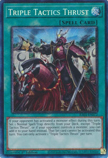 Triple Tactics Thrust (PCR) - RA03-EN072 - Prismatic Collector's Rare