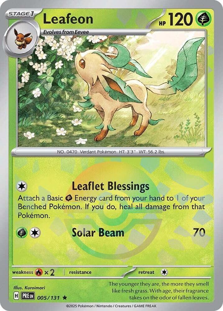 Leafeon (Poke Ball Pattern) - 005/131 - Rare
