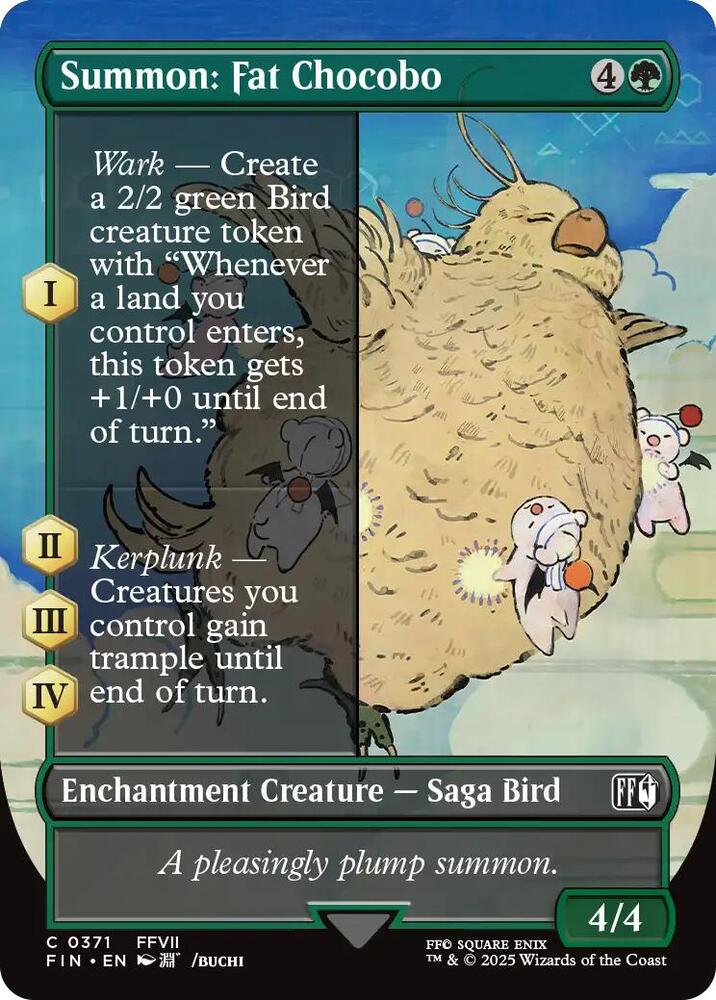 Summon: Fat Chocobo (Borderless) - 371 - Common