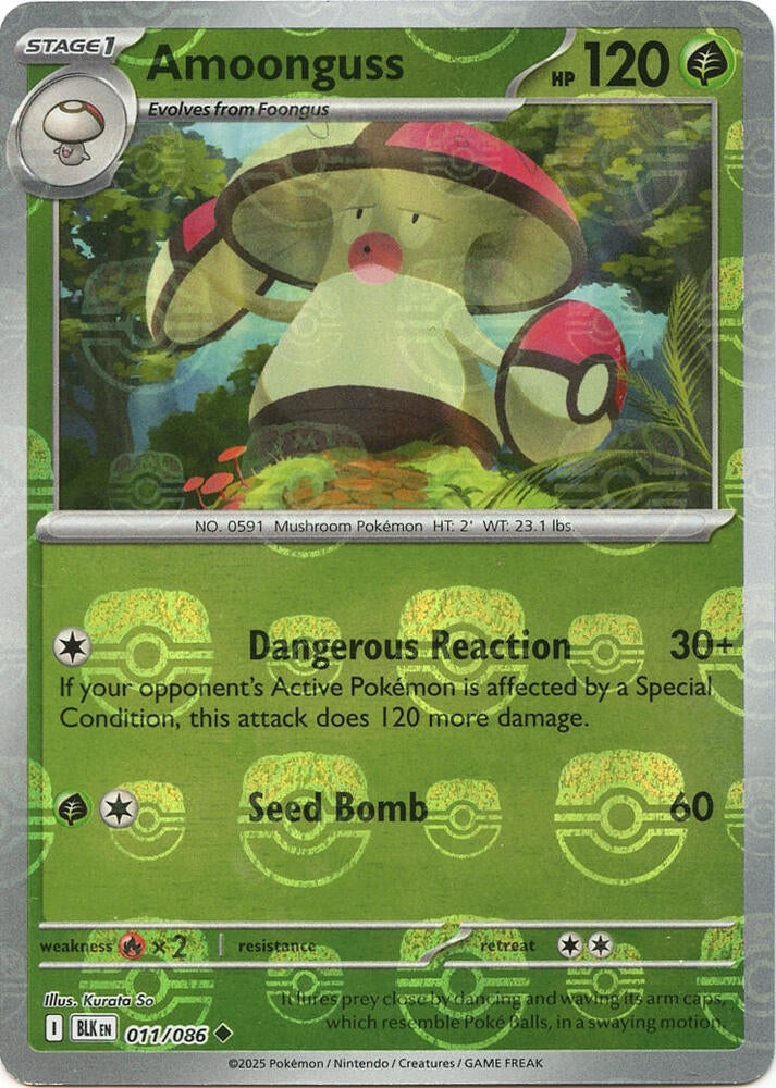 Amoonguss (Master Ball Pattern) - 011/086 - Uncommon