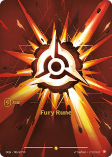 Fury Rune (Alternate Art) - 007a/298 - Showcase
